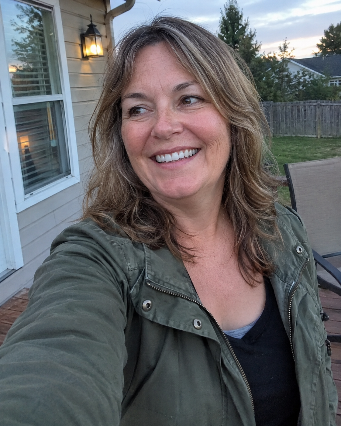 Woman smiling